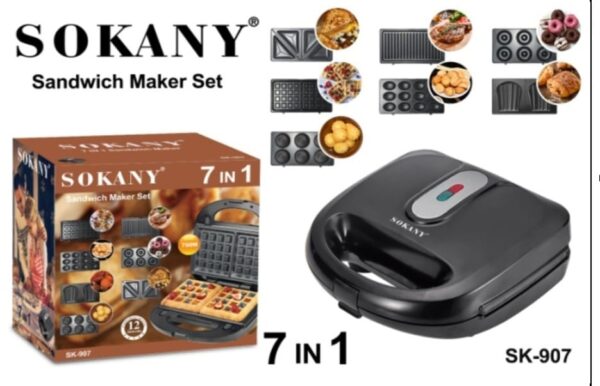 Sokany Sokany SK- 907 Maker Sandwich 7 Piece - Image 2