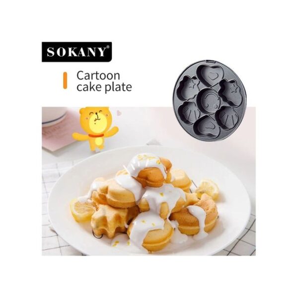 Sokany SK-08006  Waffle Maker, 3 IN 1 , 600 Watt - Image 2