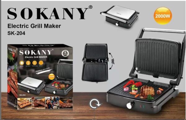 Sokany Sk-204 Electric Grill Maker - Image 4